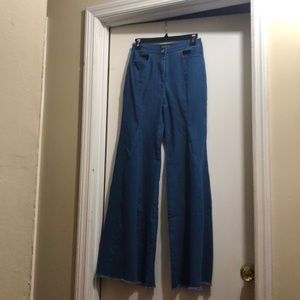 Wide leg jeans